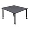 Regency Square Mobile Tables, 48 W, 48 L, 23-34 H, Wood, Metal, Grey TB4848GYAPCBK - alternate 3